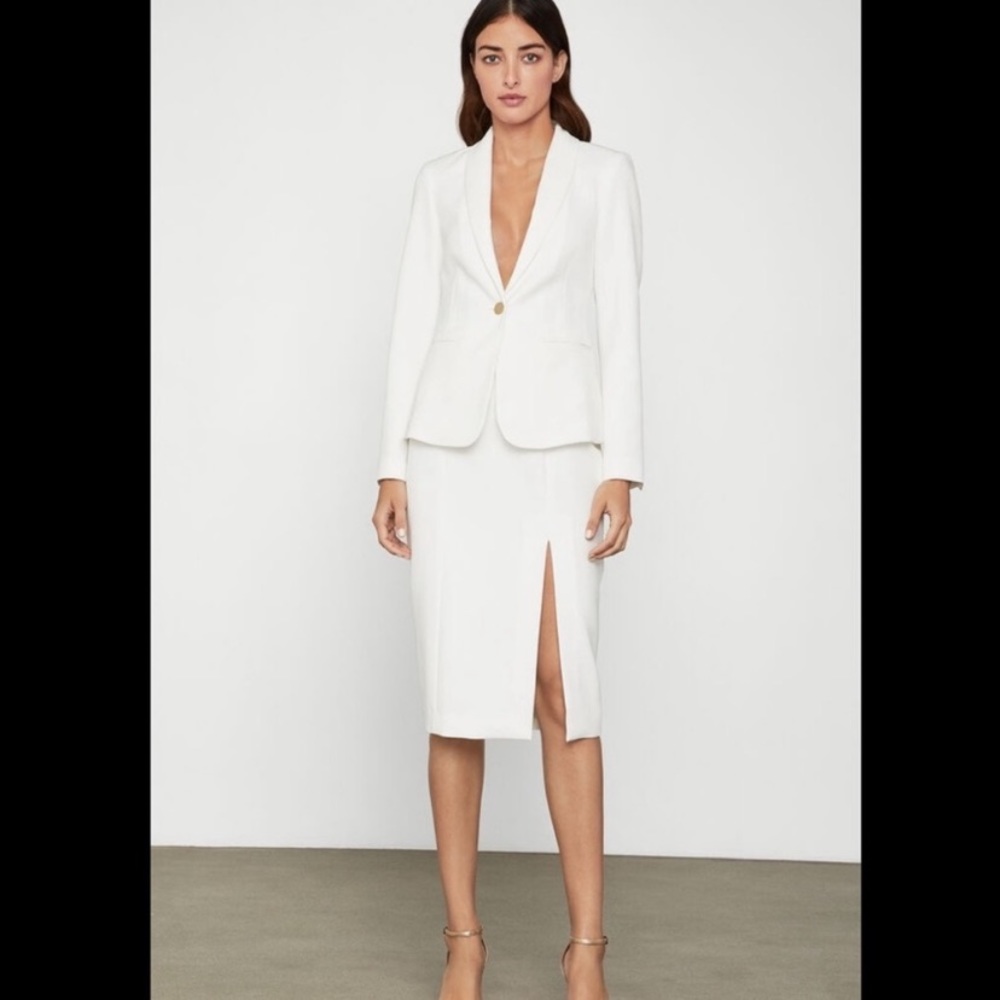 BCBGMAXAZARIA off white skirt with matching jacket